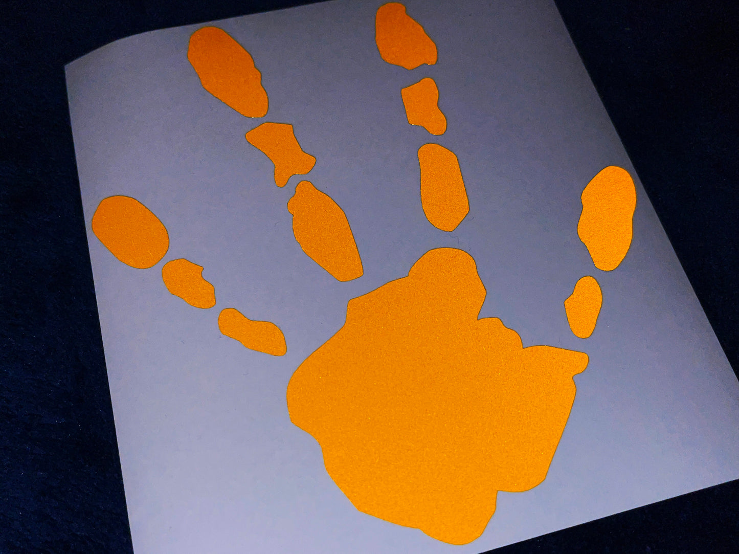Valueviz Reflective Alien Handprint (LARGE) Stickers