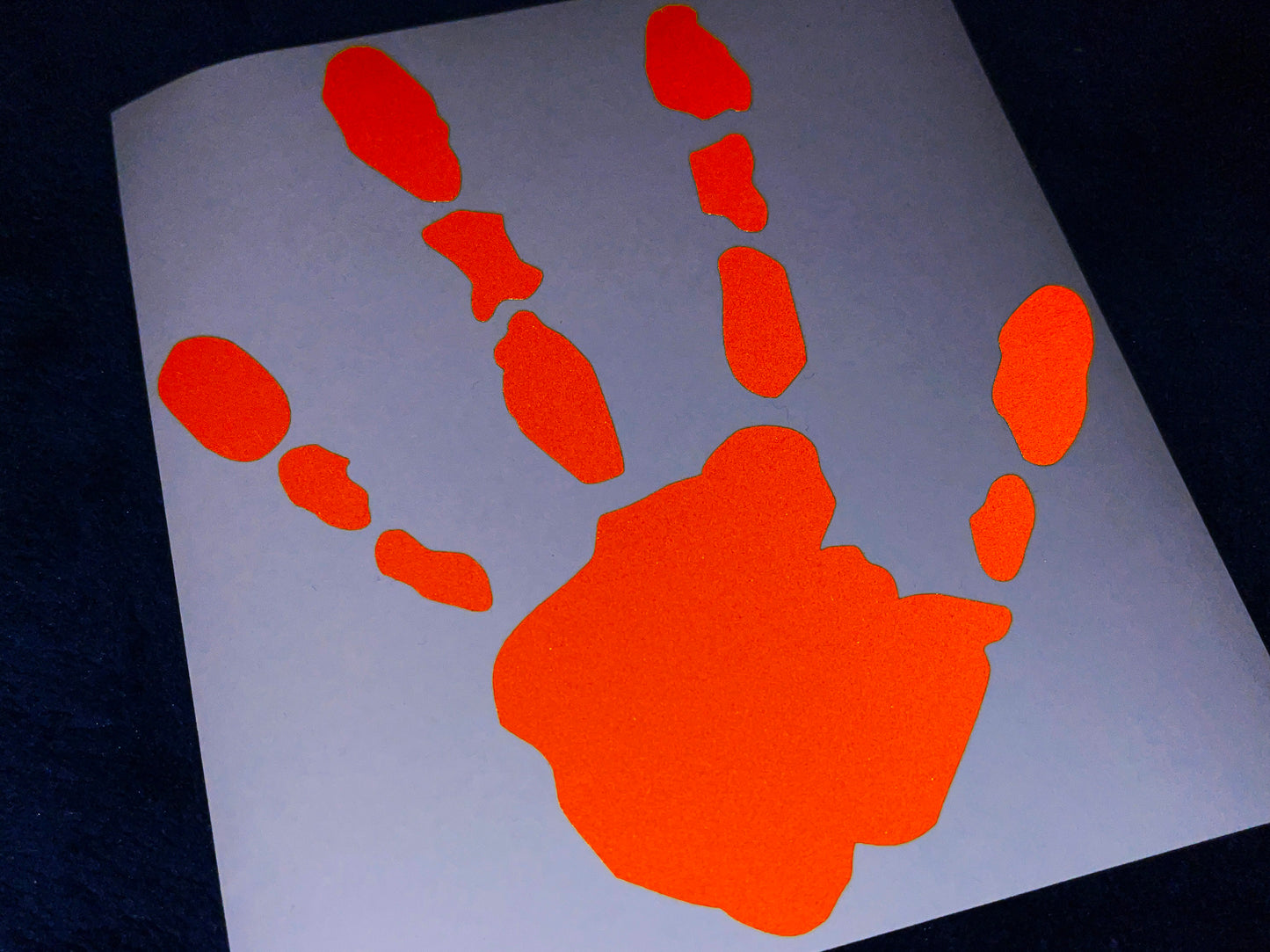 Valueviz Reflective Alien Handprint (LARGE) Stickers