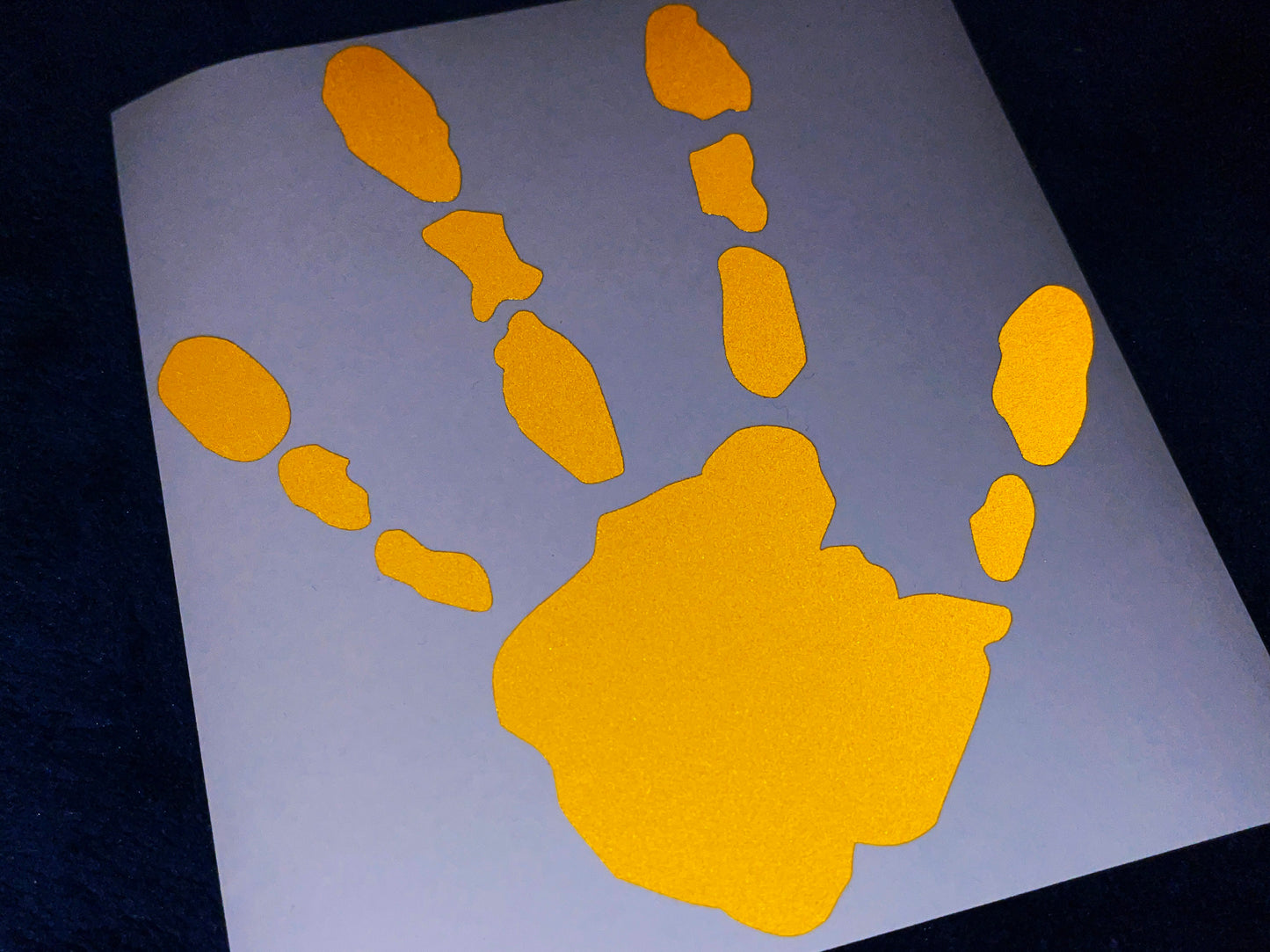 Valueviz Reflective Alien Handprint (LARGE) Stickers