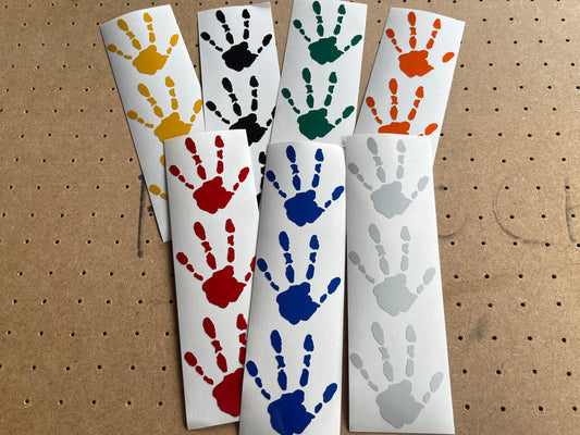 Valueviz Reflective Alien Handprint (SMALL) Stickers