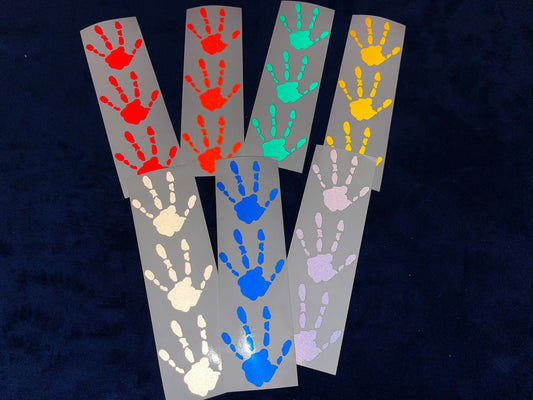 Valueviz Reflective Alien Handprint (SMALL) Stickers