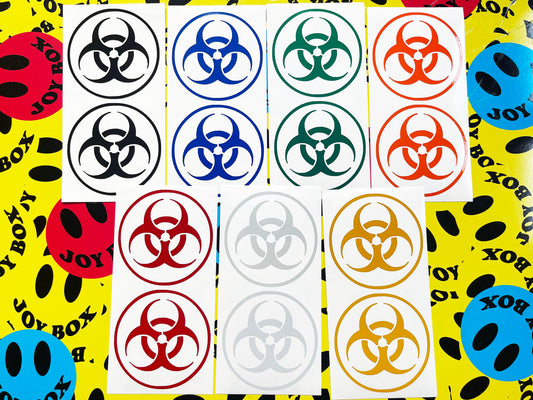 Valueviz Reflective Biohazard 9cm Stickers