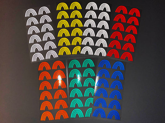 Valueviz Reflective Boho Rainbow (Extra Small) Stickers