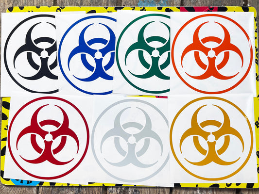 Valueviz Reflective Biohazard 14cm Stickers