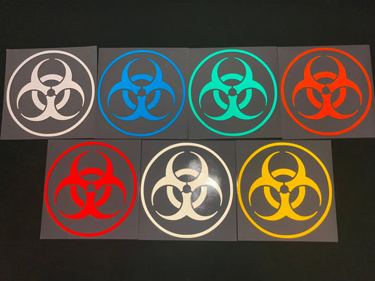 Valueviz Reflective Biohazard 14cm Stickers
