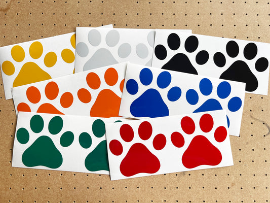 Valueviz Reflective Paw Print (Medium) Stickers