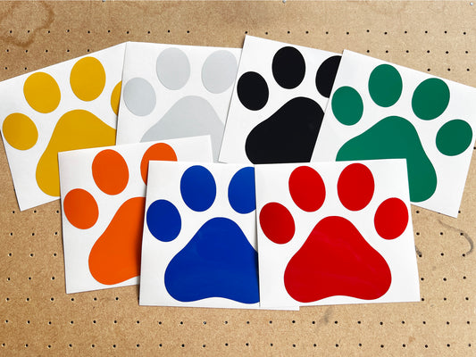 Valueviz Reflective Paw Print (Large) Stickers