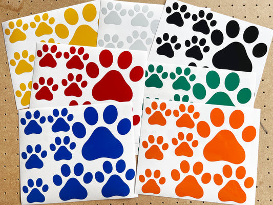 Valueviz Reflective Paw Print (Assorted) Stickers