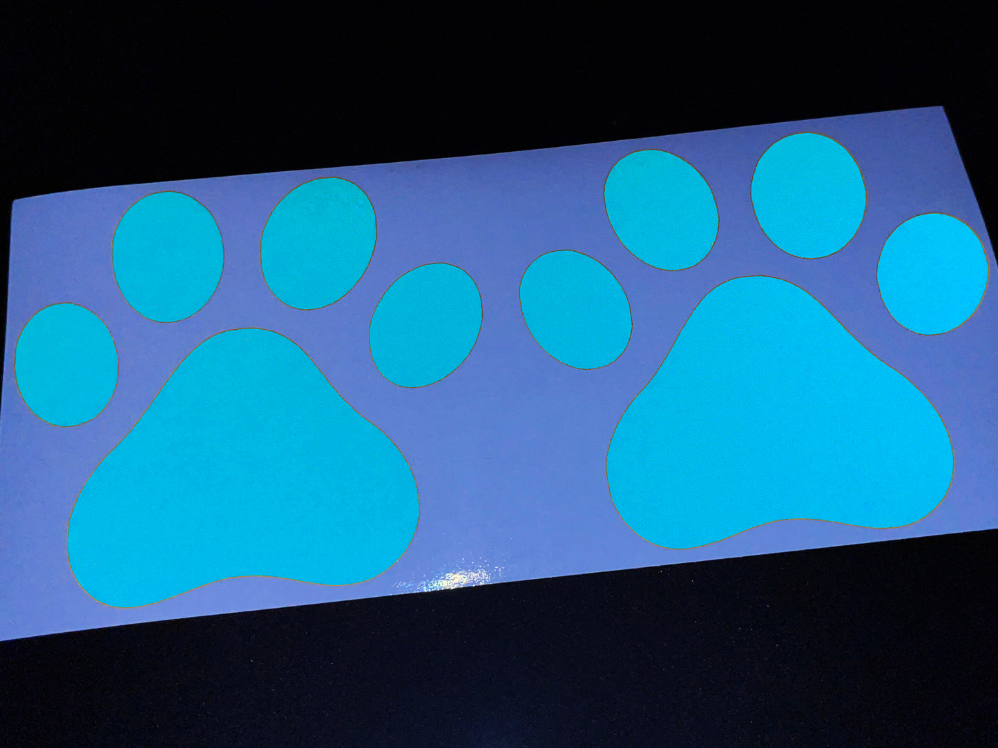 Valueviz Reflective Paw Print (Medium) Stickers