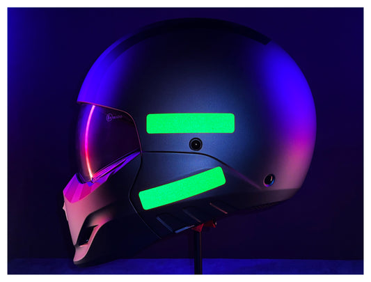 Valueviz Reflective OG Motorcycle Helmet Stickers (French Compliant)