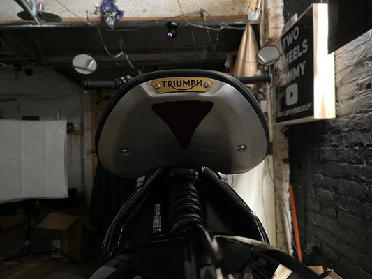 Veloviz Black Reflective STEALTH RED Triumph Bobber Underseat Reflector Stickers