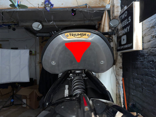 Veloviz Reflective RED Triumph Bobber Underseat Reflector Stickers