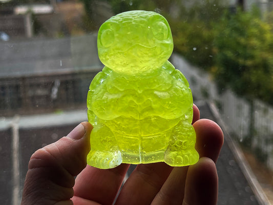 Uranium Glass Resin Love Turtle (Uresinium)