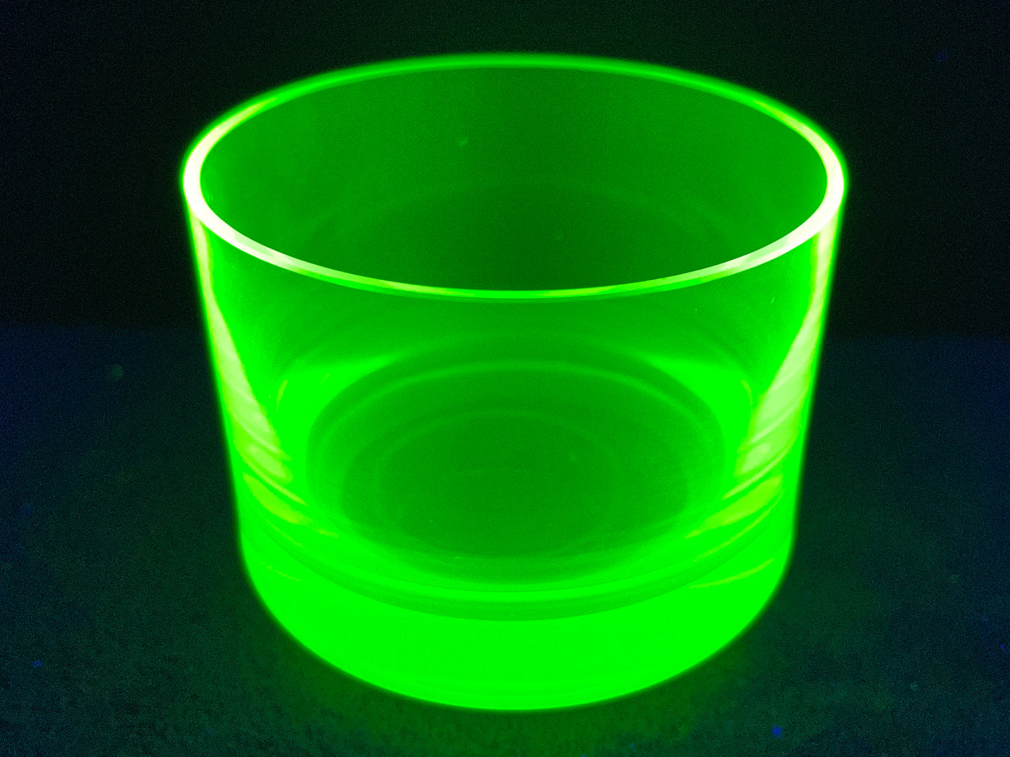 Uranium Glass Shot Whisky Tumbler