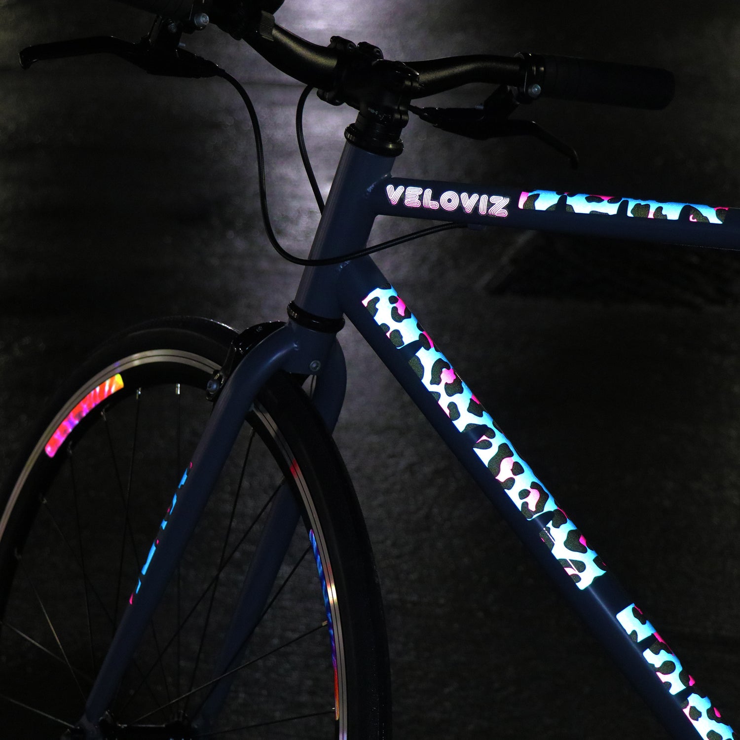 Reflective bike stickers