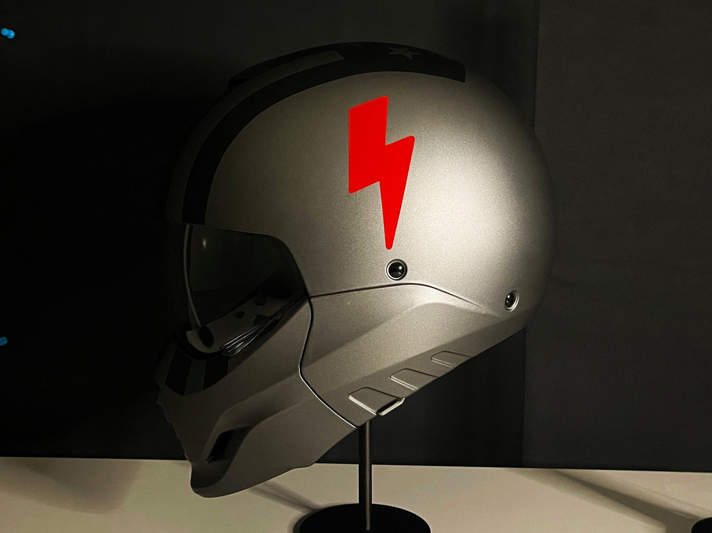Valueviz Reflective Lightning Bolt Motorcycle Helmet Stickers