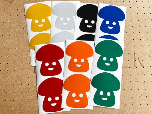 Valueviz Reflective Toadstool (Large) Stickers