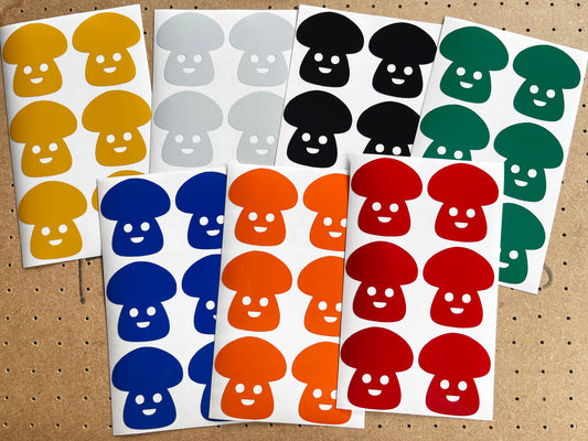 Valueviz Reflective Toadstool (Medium) Stickers