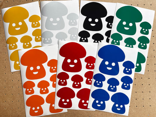 Valueviz Reflective Toadstool (Assorted) Stickers