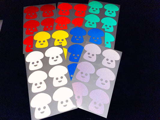 Valueviz Reflective Toadstool (Medium) Stickers