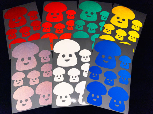 Valueviz Reflective Toadstool (Assorted) Stickers