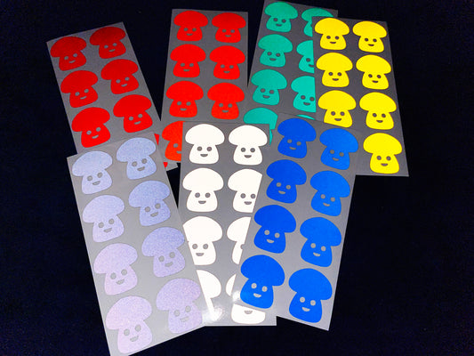 Valueviz Reflective Toadstool (Small) Stickers