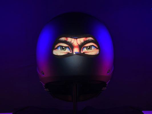 Reflective Printed NINJA Eyes (Design 3) Motorcycle Helmet Stickers