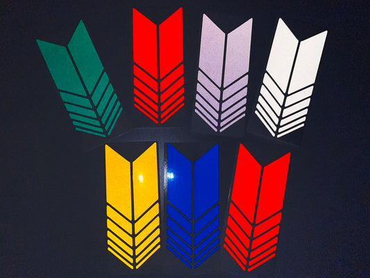 Valueviz Reflective Racing Stripes Motorcycle Helmet Stickers