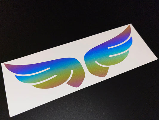 Rainbow Bright Reflective Wings Stickers (Large)