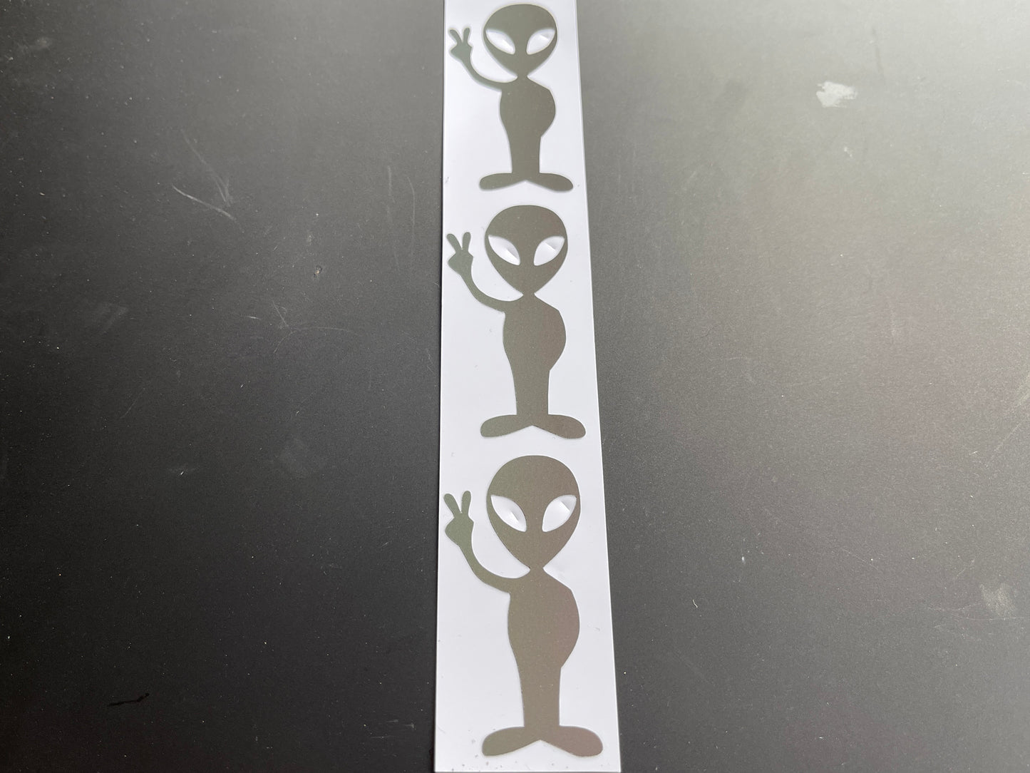 Alien Peace (Small) Reflective Rainbow Bright Bike Stickers