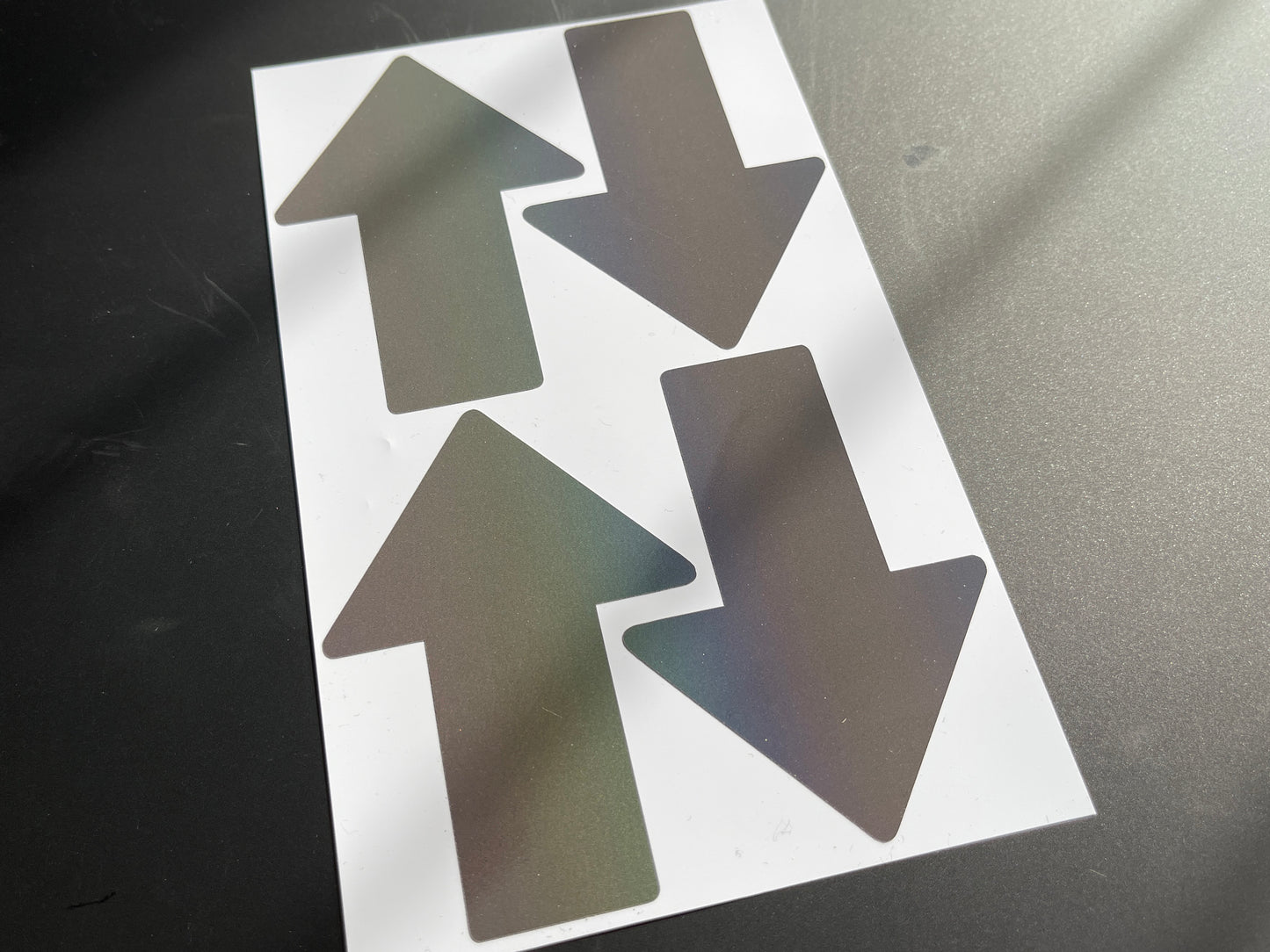 Arrow (Extra Large) Reflective Rainbow Bright Bike Stickers