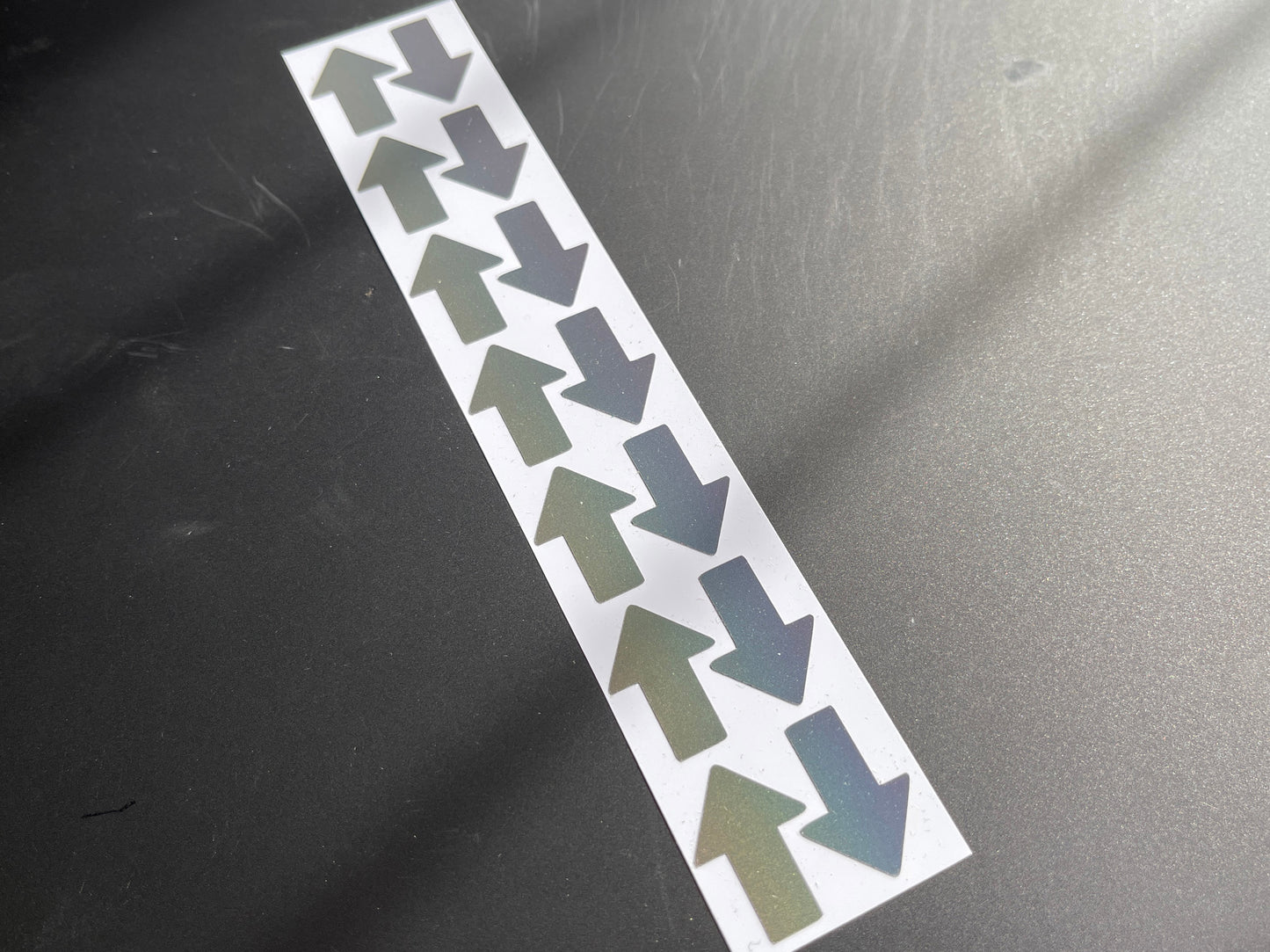 Arrow (Small) Reflective Rainbow Bright Bike Stickers