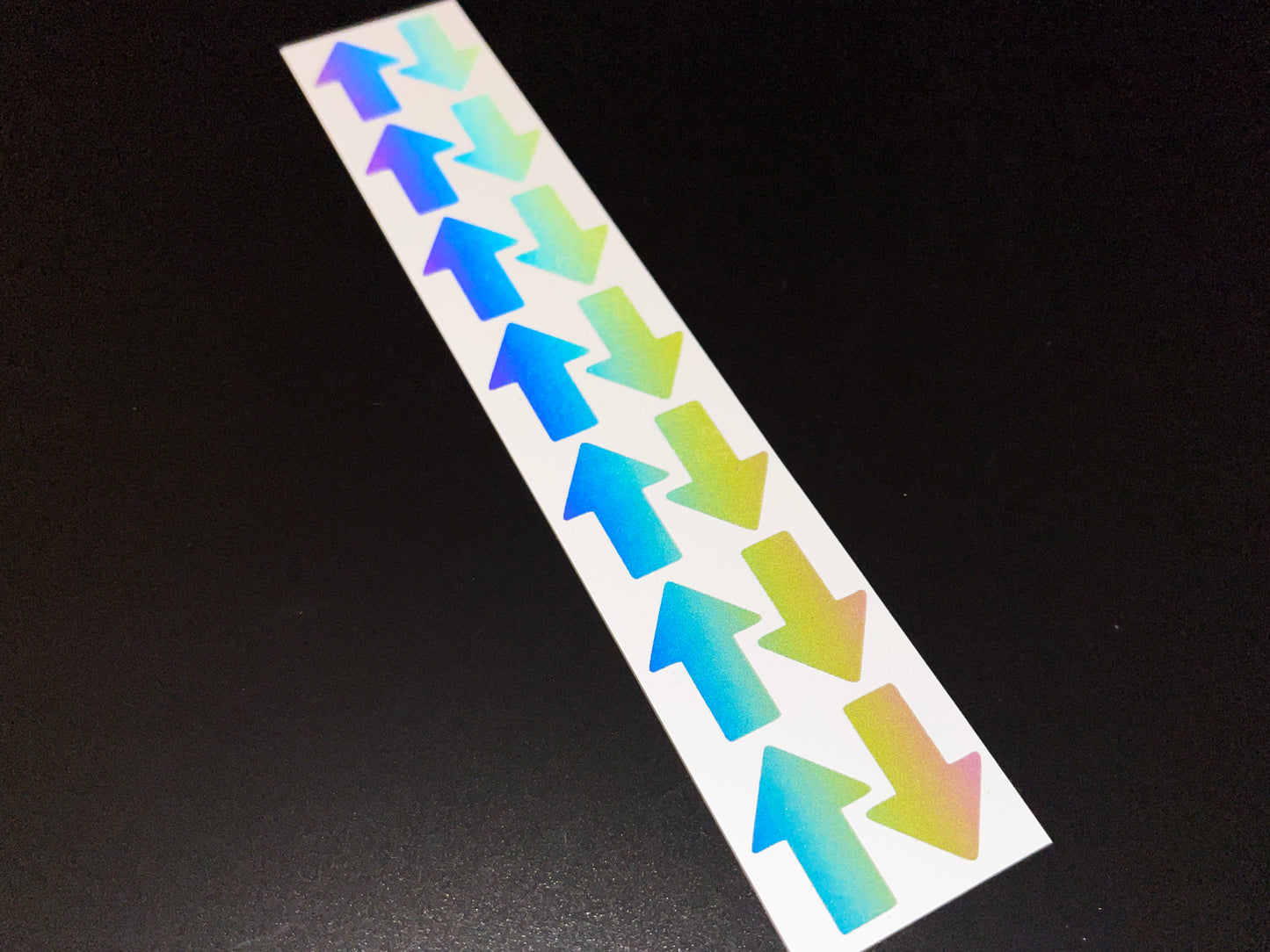 Arrow (Small) Reflective Rainbow Bright Bike Stickers