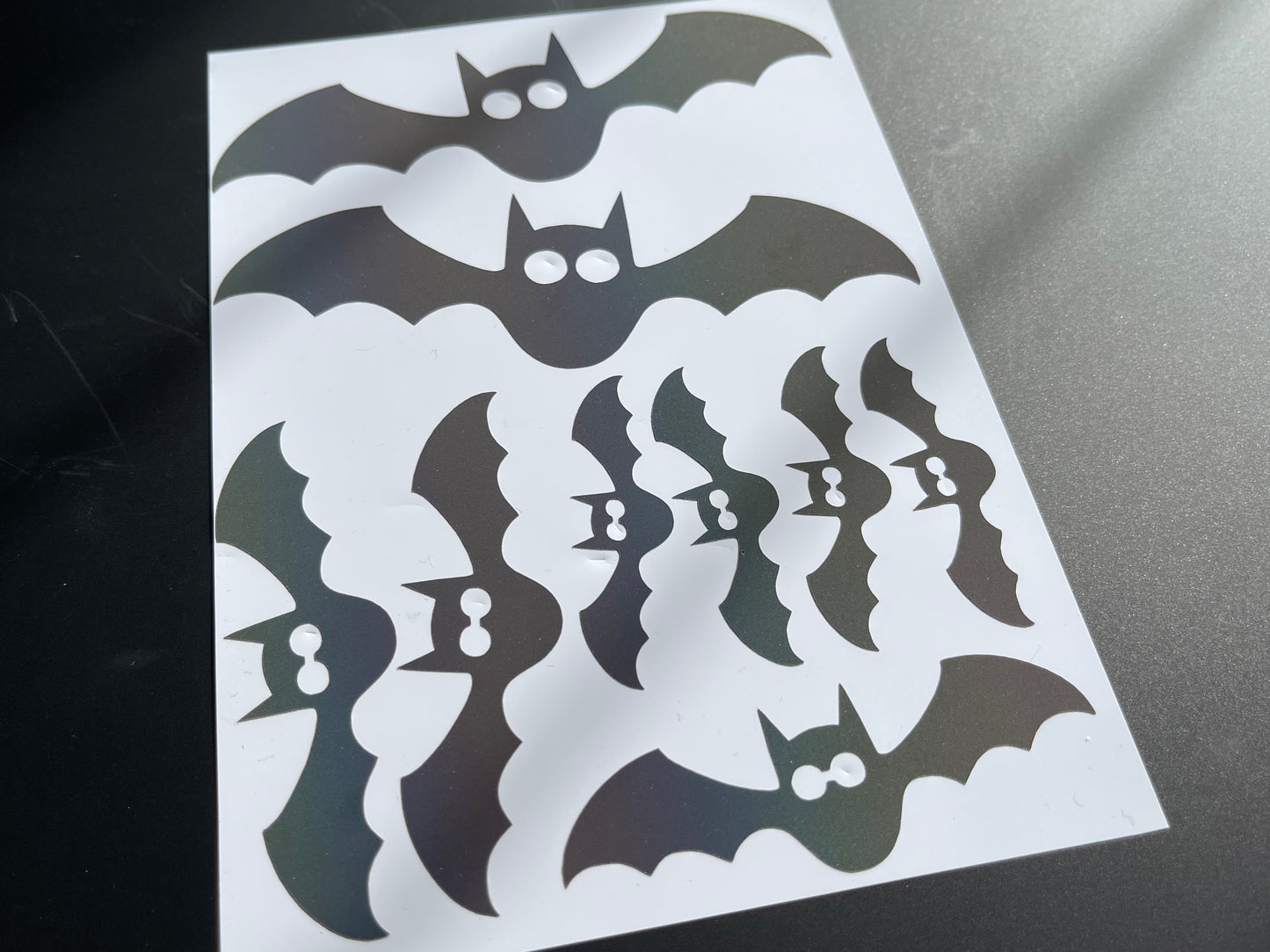 Bats (Assorted) Reflective Rainbow Bright Bike Stickers