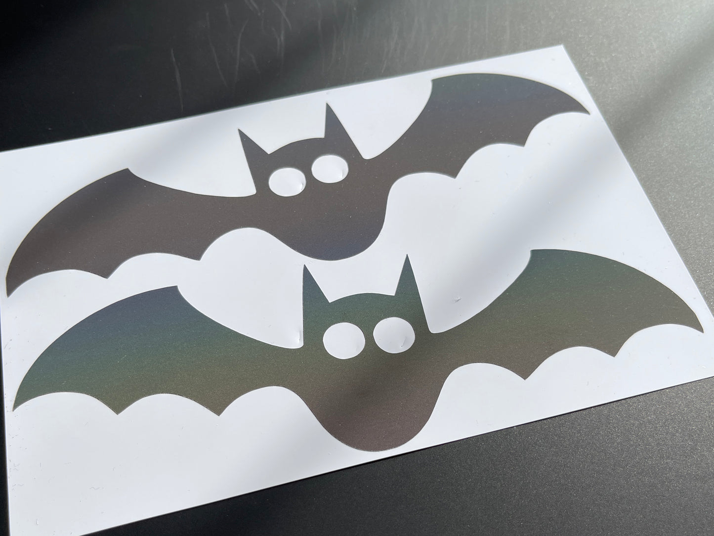 Bats (Extra Large) Reflective Rainbow Bright Bike Stickers