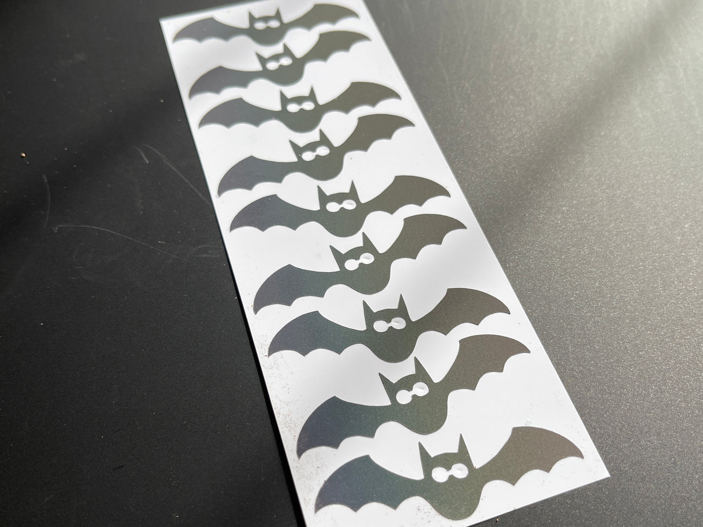 Bats (Small) Reflective Rainbow Bright Bike Stickers