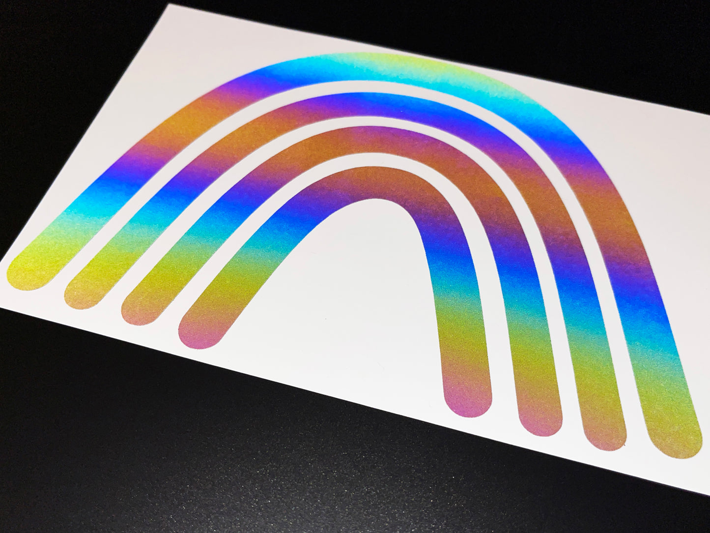 Boho Rainbow (Extra Large) Reflective Rainbow Bright Bike Stickers