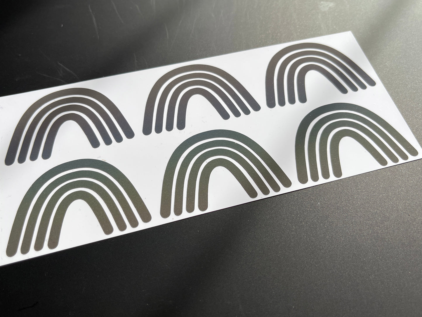 Boho Rainbow (Small) Reflective Rainbow Bright Bike Stickers