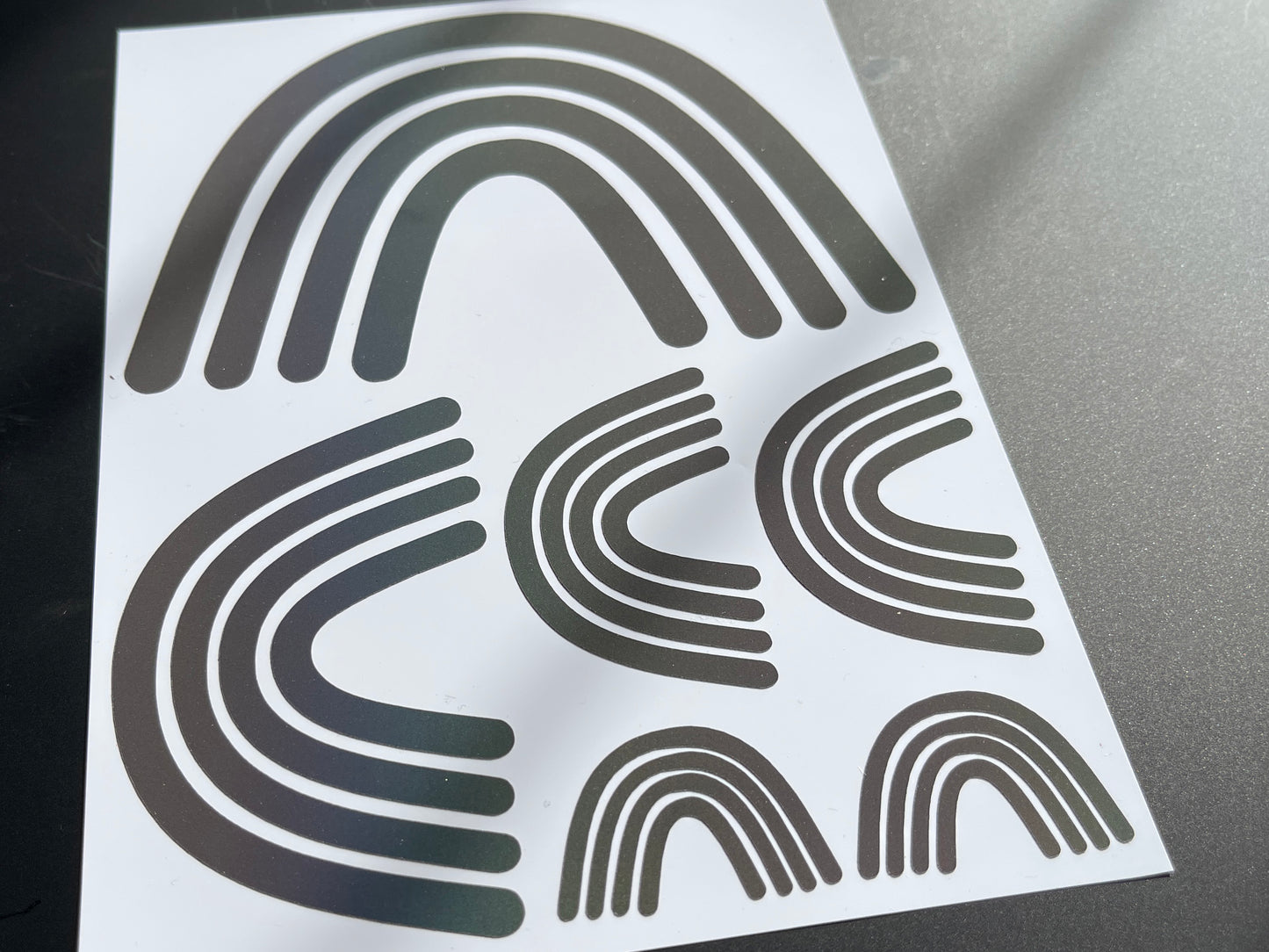 Boho Rainbow (Assorted) Reflective Rainbow Bright Bike Stickers