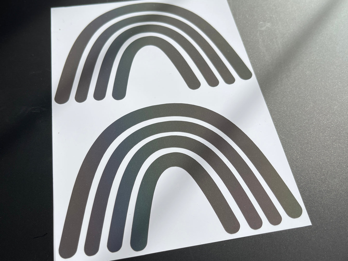 Boho Rainbow (Large) Reflective Rainbow Bright Bike Stickers