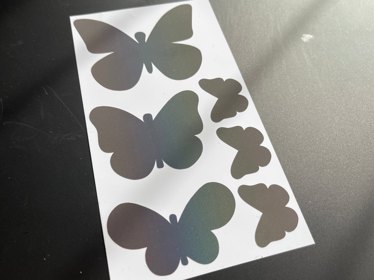 Butterfly (Assorted) Reflective Rainbow Bright Bike Stickers