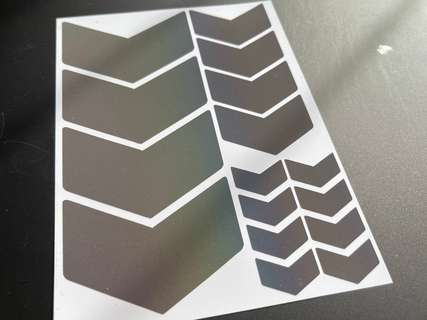 Chevron (Assorted) Reflective Rainbow Bright Bike Stickers