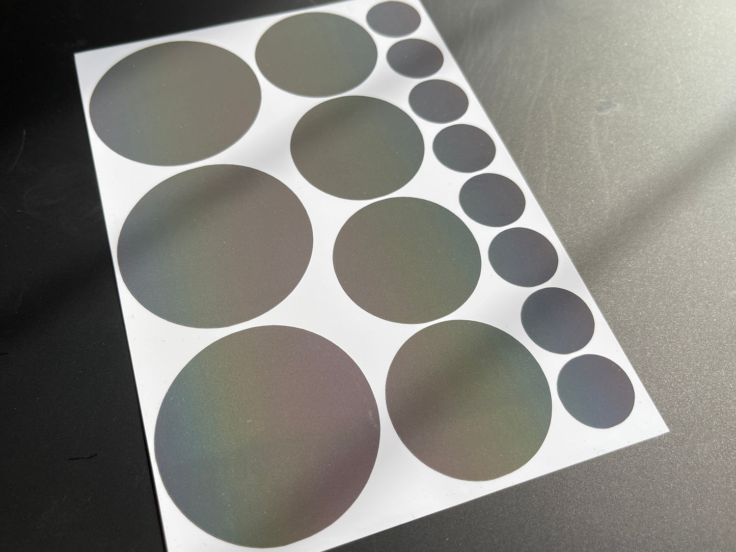 Circle (Assorted) Reflective Rainbow Bright Bike Stickers