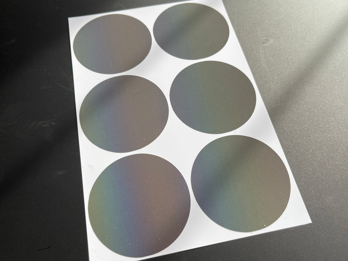 Circle (Large) Reflective Rainbow Bright Bike Stickers