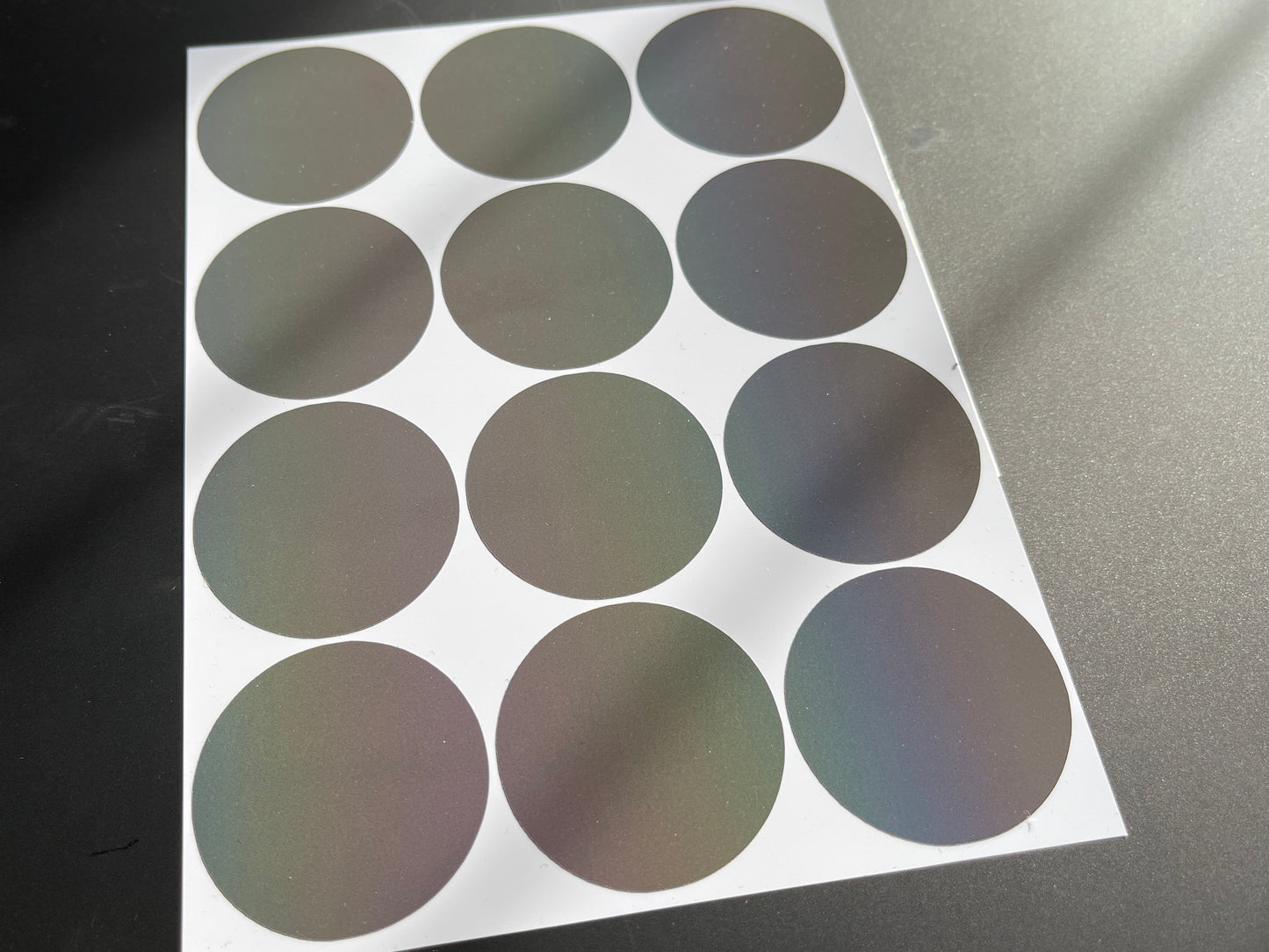 Circle (Medium) Reflective Rainbow Bright Bike Stickers