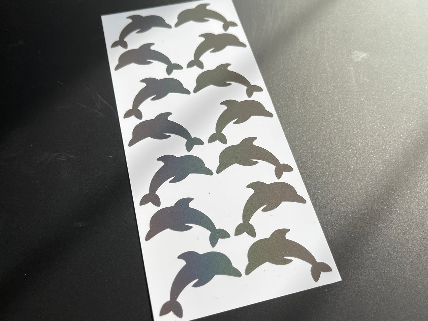 Dolphin (Extra Small) Reflective Rainbow Bright Bike Stickers