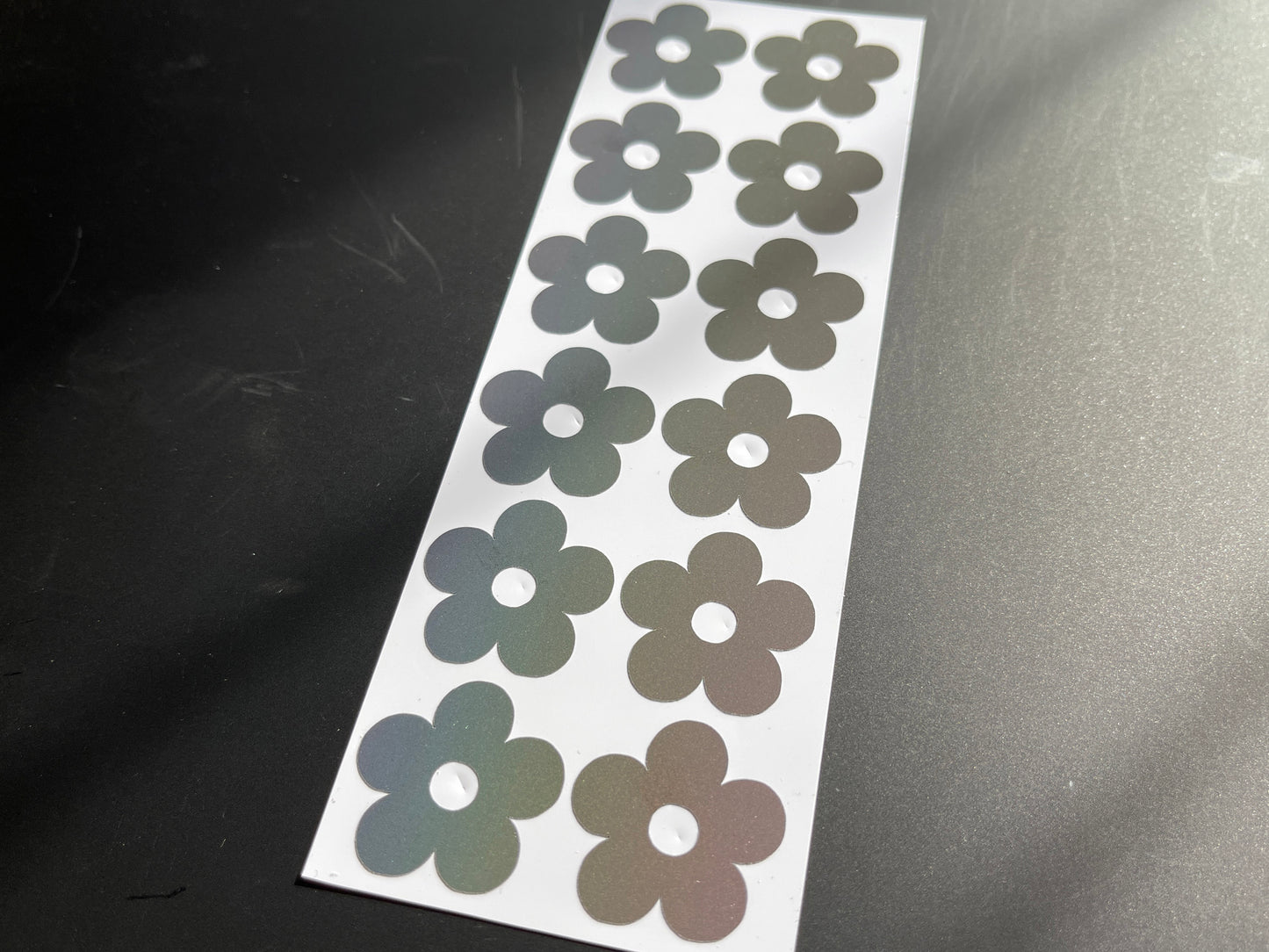 Flower Reflective Rainbow Bright Bike Stickers
