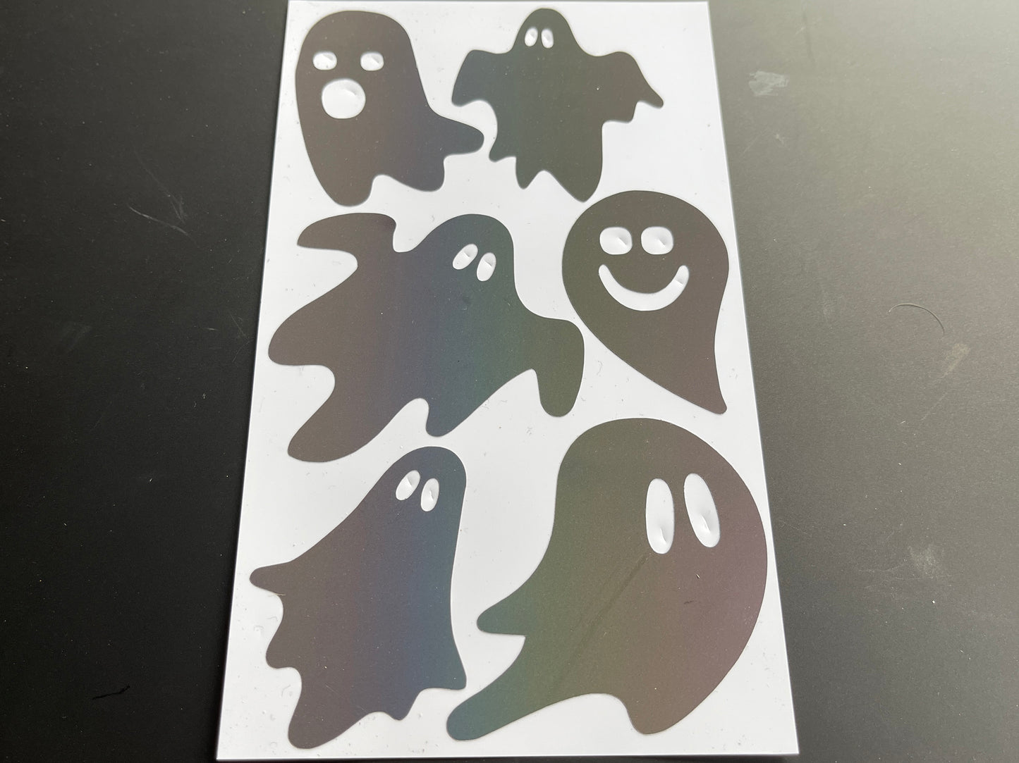 Ghost Mix Reflective Rainbow Bright Bike Stickers