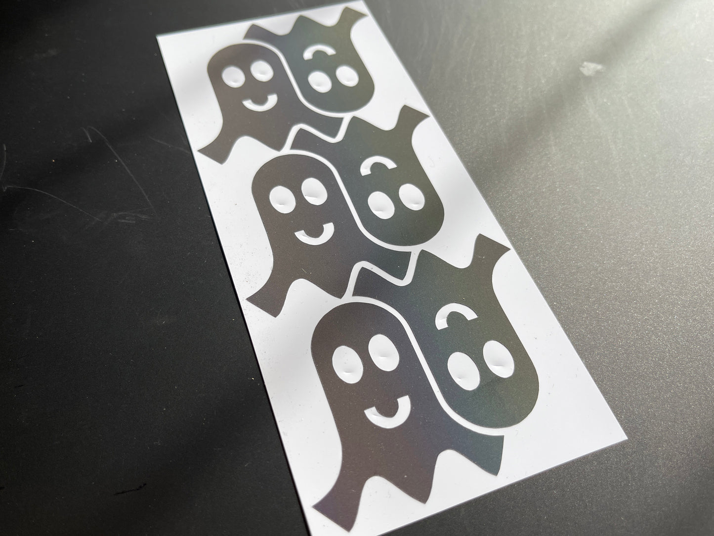 Ghost Reflective Rainbow Bright Bike Stickers