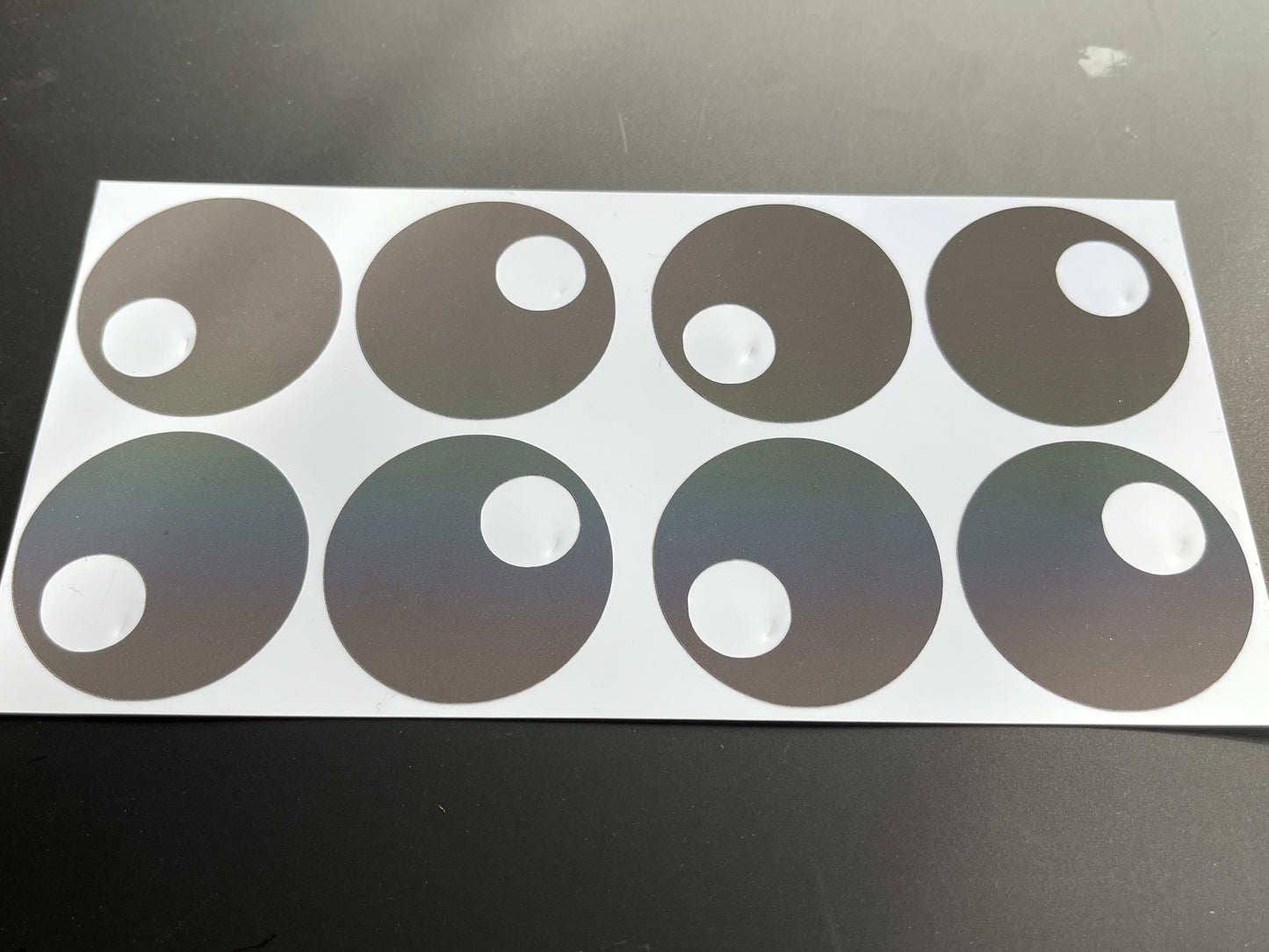 Googly Eyes (Medium) Reflective Rainbow Bright Bike Stickers